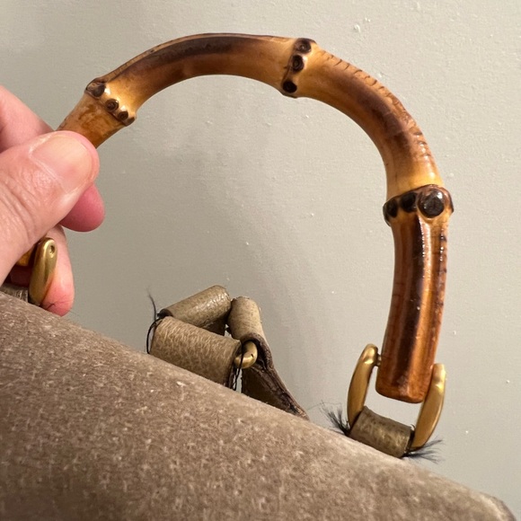 Gucci bamboo camel suede mini backpack 🎒 🥰🌹❤️🤗 - Picture 5 of 16